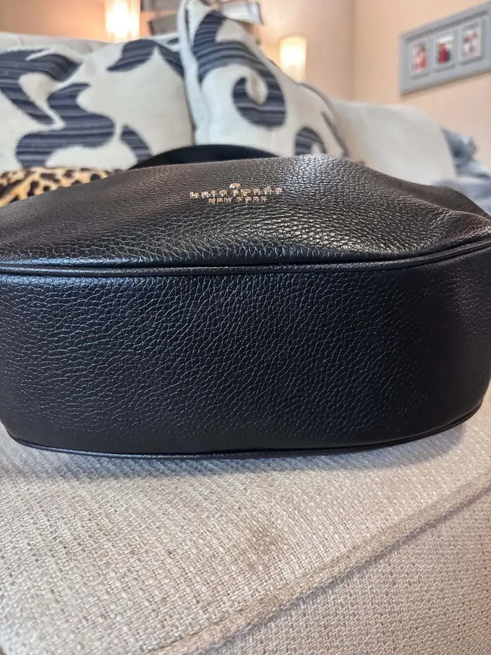 Kate Spade New York Black Pebbled Leather Shoulder Bag